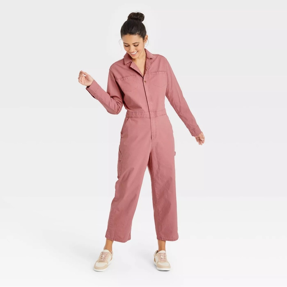 Universal Thread Long Sleeve Boilersuit in Pink